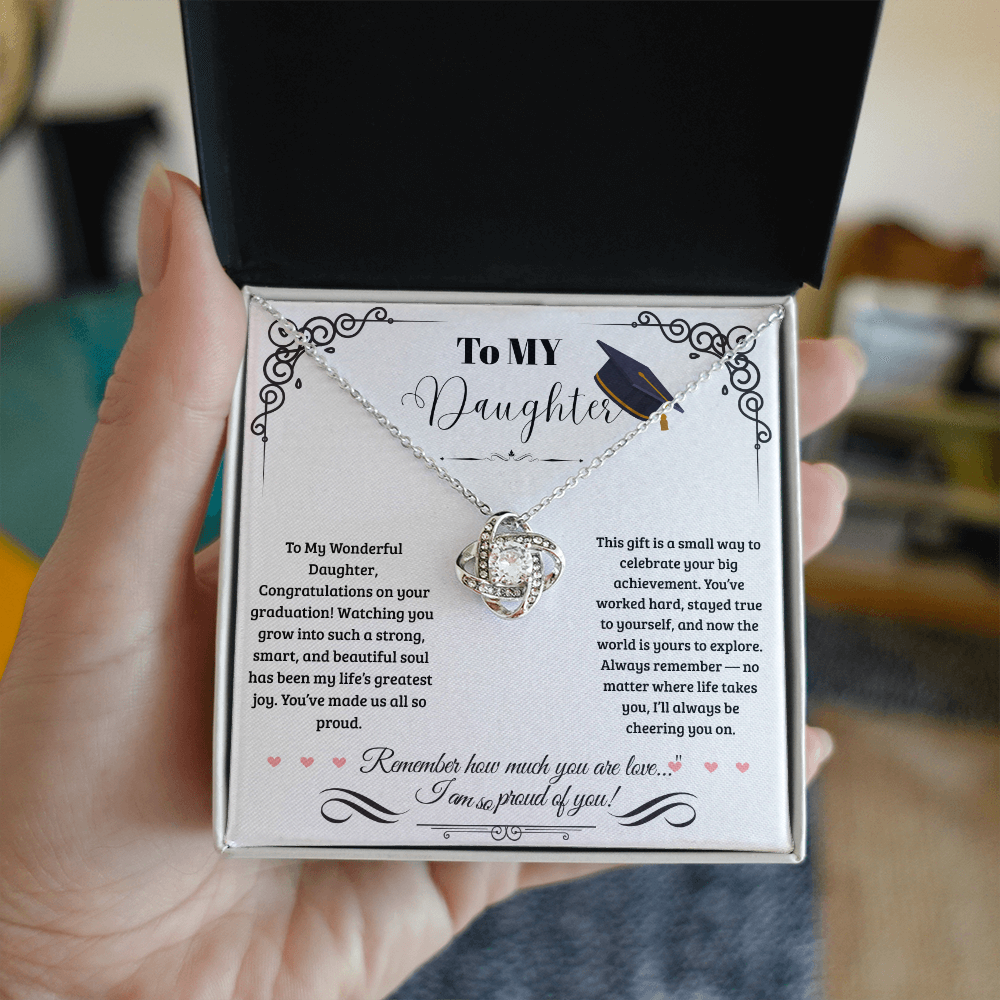 For Daughter(Graduation) -Love Knot Necklace ShineOn Fulfillment