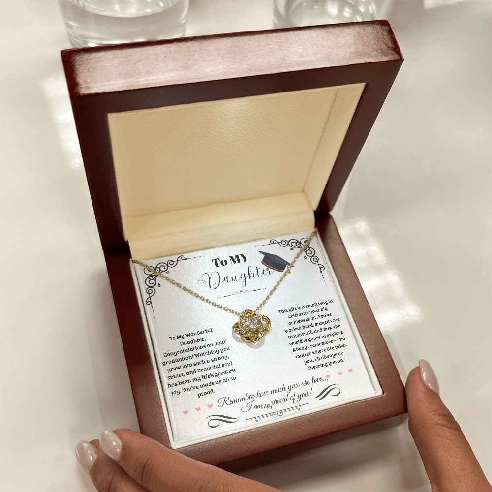 For Daughter(Graduation) -Love Knot Necklace ShineOn Fulfillment