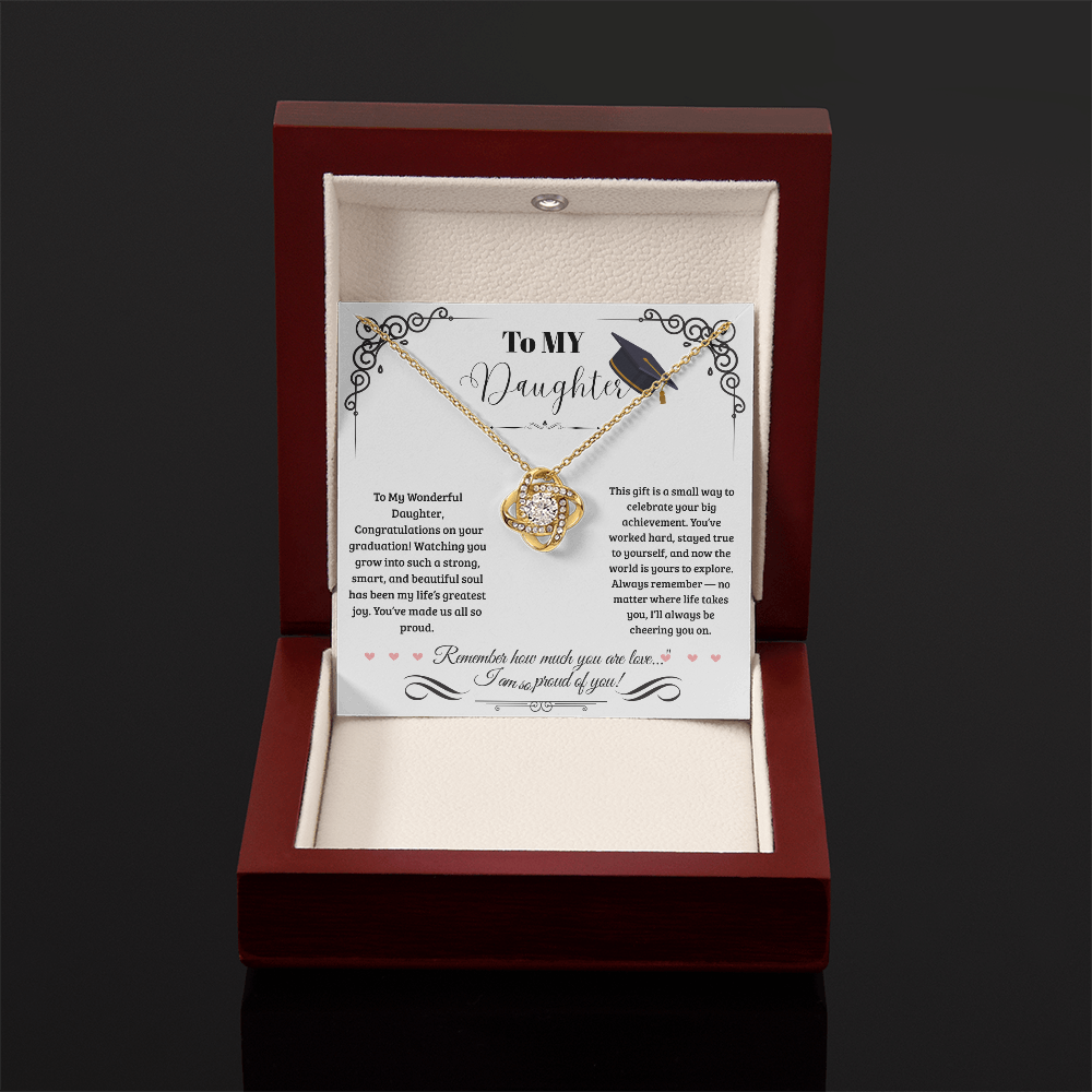 For Daughter(Graduation) -Love Knot Necklace ShineOn Fulfillment