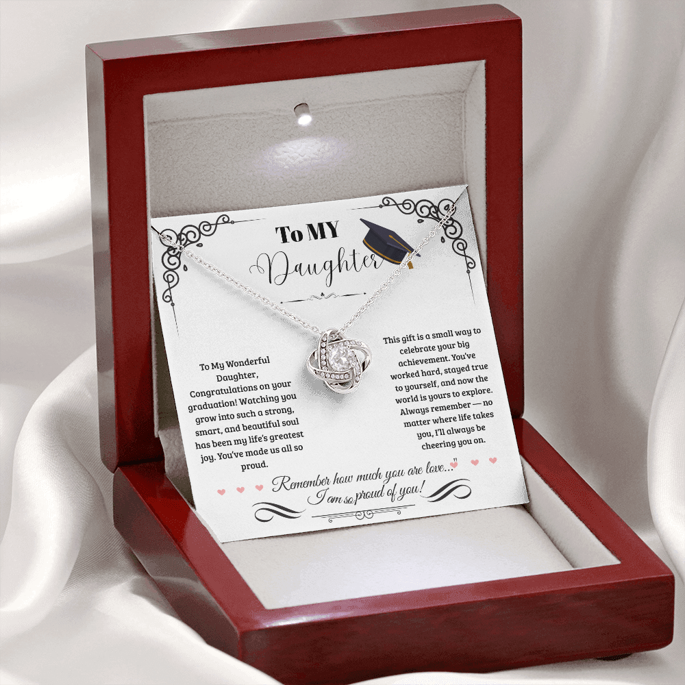 For Daughter(Graduation) -Love Knot Necklace ShineOn Fulfillment