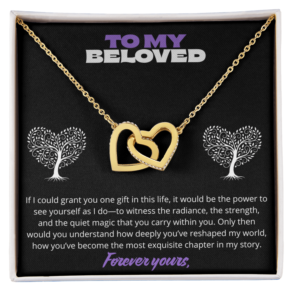 To my Beloved -Interlocking Hearts Necklace ShineOn Fulfillment