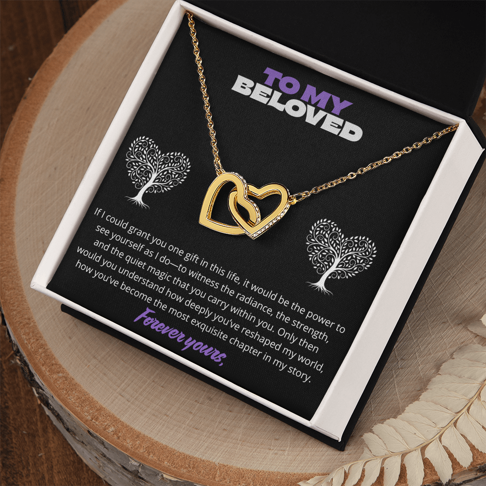 To my Beloved -Interlocking Hearts Necklace ShineOn Fulfillment
