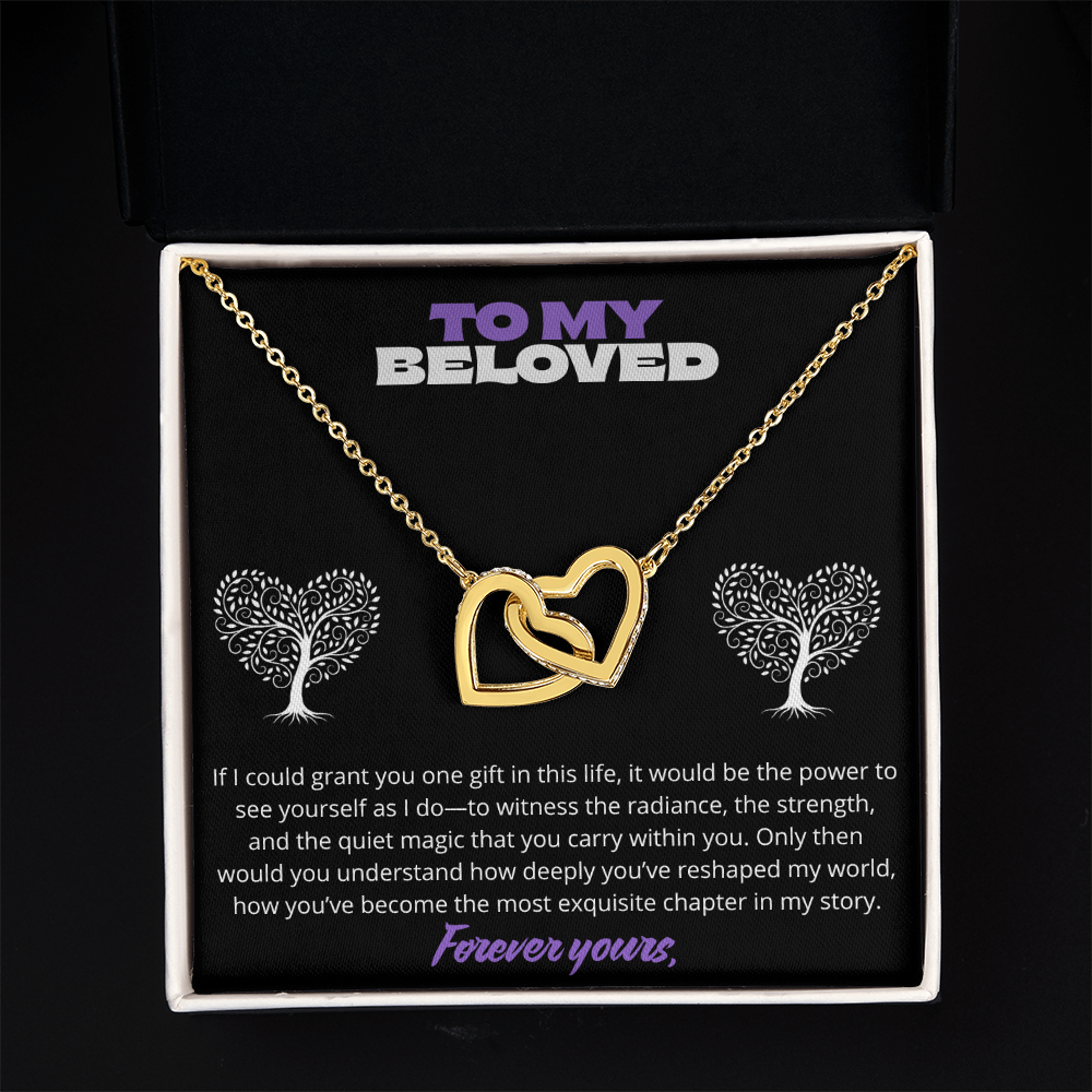 To my Beloved -Interlocking Hearts Necklace ShineOn Fulfillment