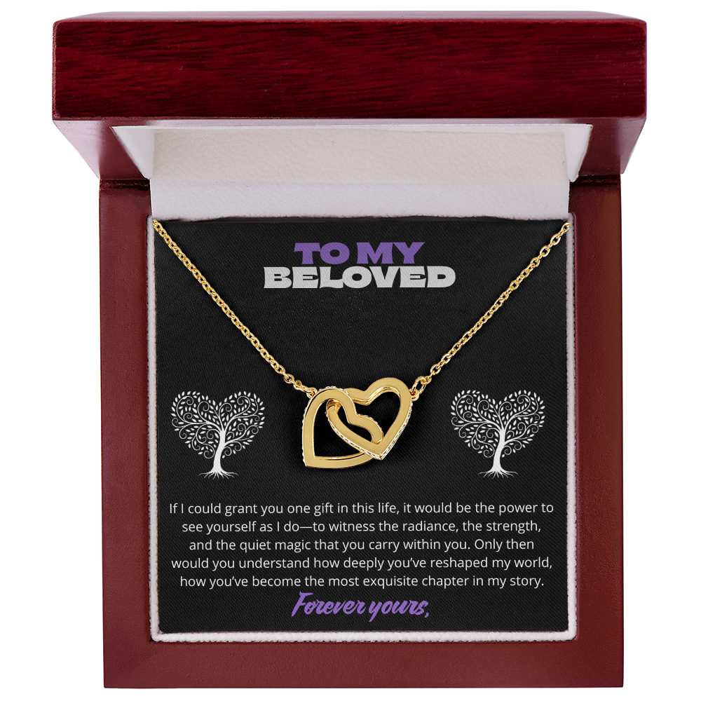To my Beloved -Interlocking Hearts Necklace ShineOn Fulfillment
