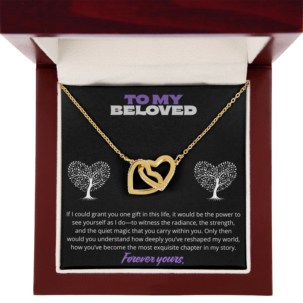 To my Beloved -Interlocking Hearts Necklace ShineOn Fulfillment