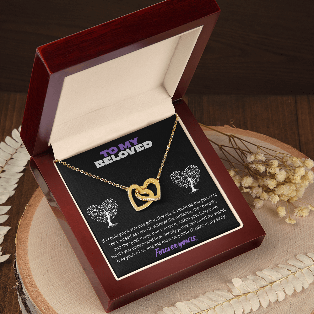 To my Beloved -Interlocking Hearts Necklace ShineOn Fulfillment