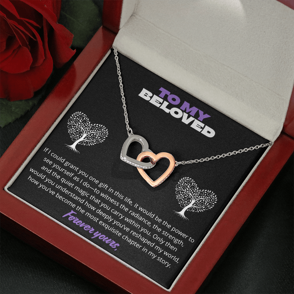 To my Beloved -Interlocking Hearts Necklace ShineOn Fulfillment