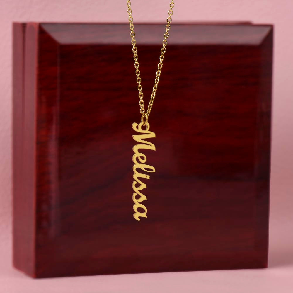 To My Bestfriend- Vertical Name Necklace ShineOn Fulfillment