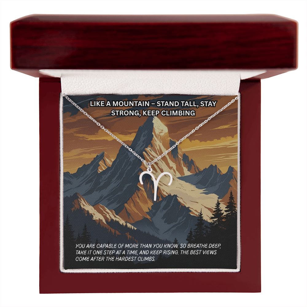 Motivation(Mountain) -Zodiac Symbol Necklace ShineOn Fulfillment