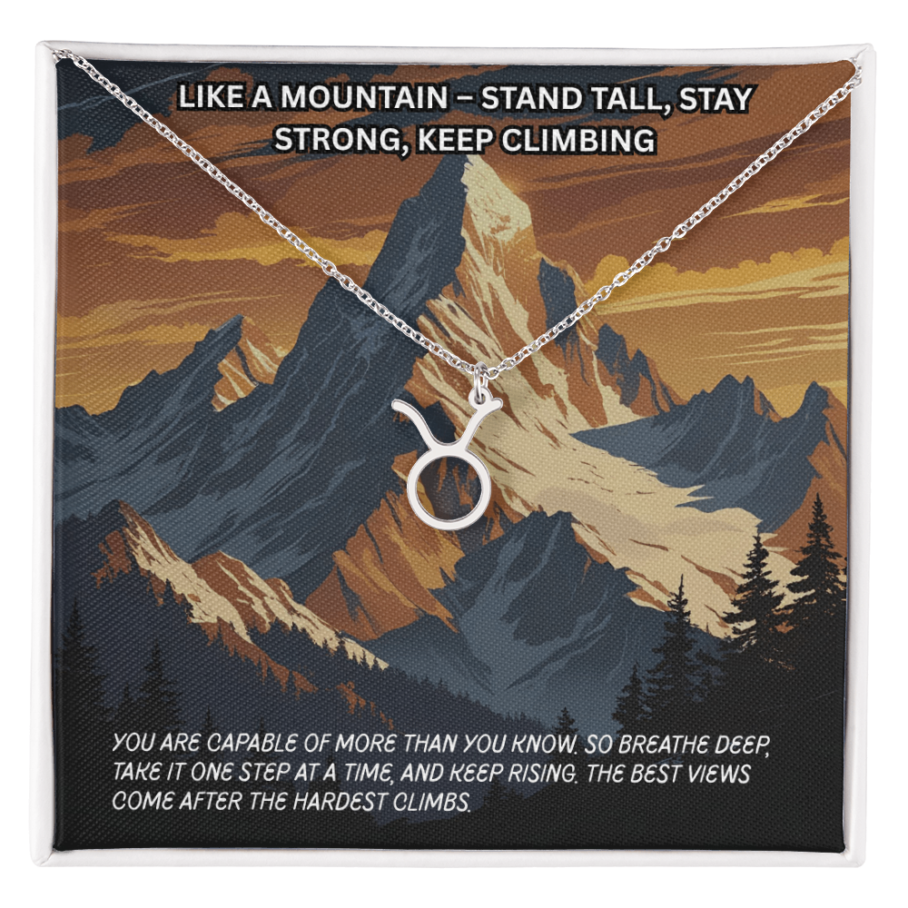 Motivation(Mountain) -Zodiac Symbol Necklace ShineOn Fulfillment