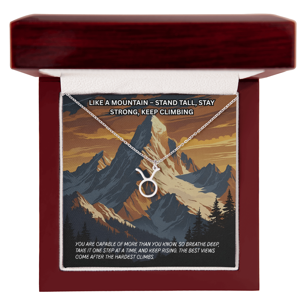 Motivation(Mountain) -Zodiac Symbol Necklace ShineOn Fulfillment