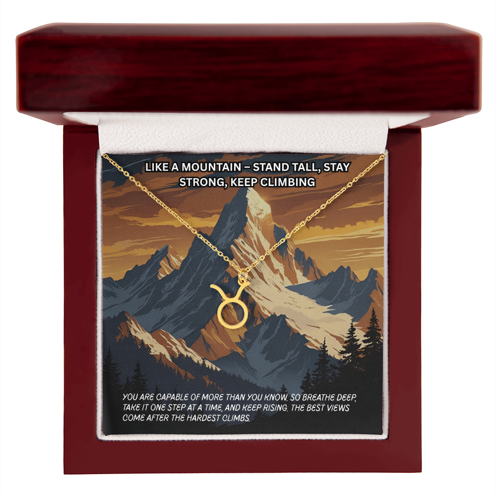Motivation(Mountain) -Zodiac Symbol Necklace ShineOn Fulfillment