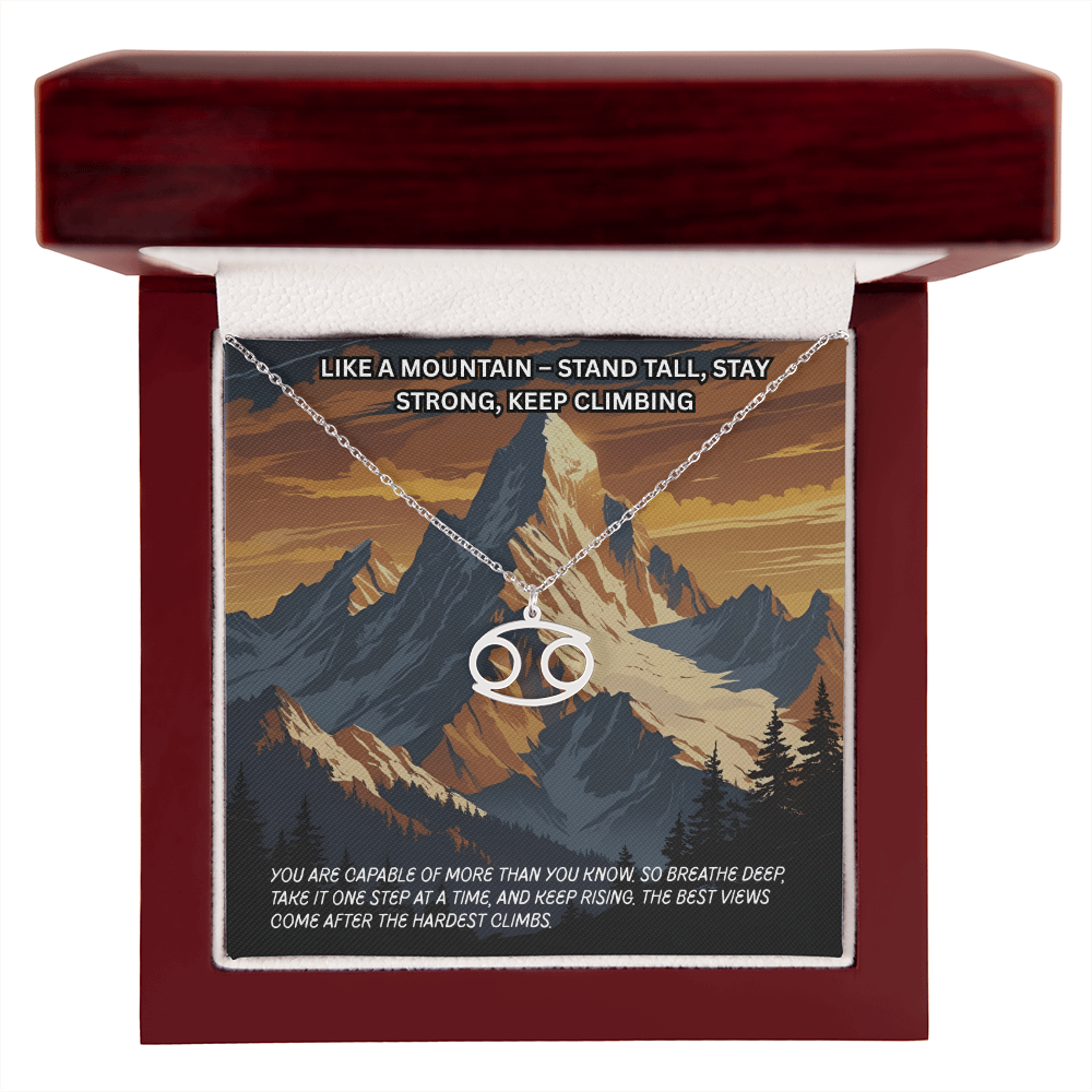 Motivation(Mountain) -Zodiac Symbol Necklace ShineOn Fulfillment