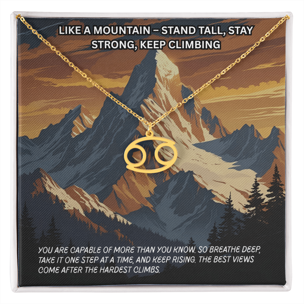 Motivation(Mountain) -Zodiac Symbol Necklace ShineOn Fulfillment