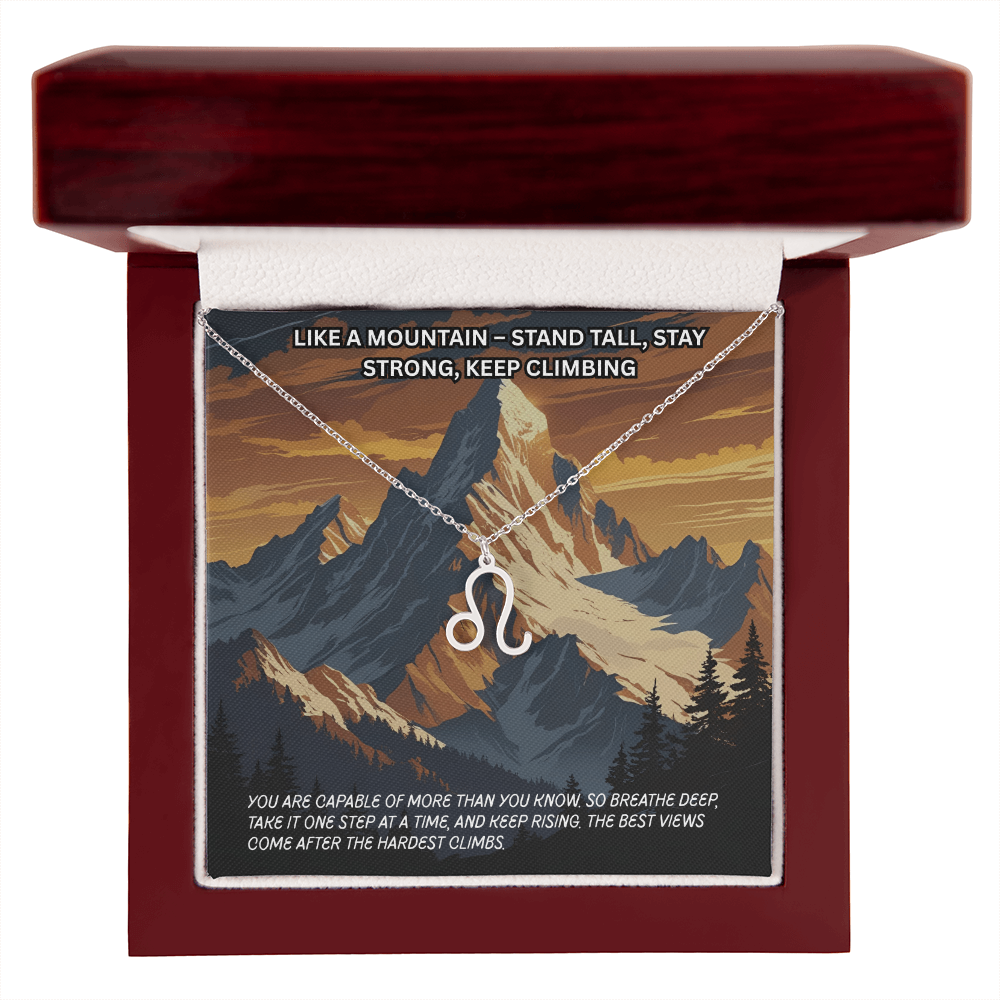 Motivation(Mountain) -Zodiac Symbol Necklace ShineOn Fulfillment