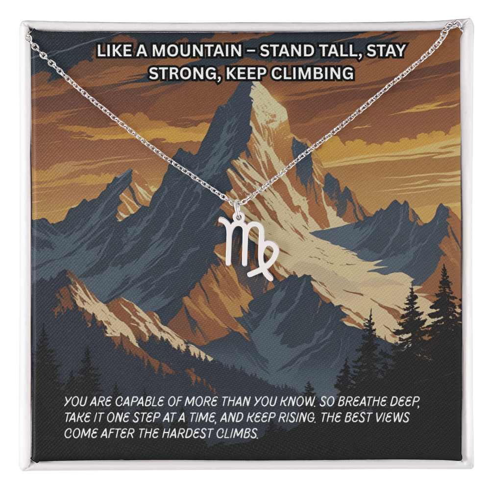 Motivation(Mountain) -Zodiac Symbol Necklace ShineOn Fulfillment