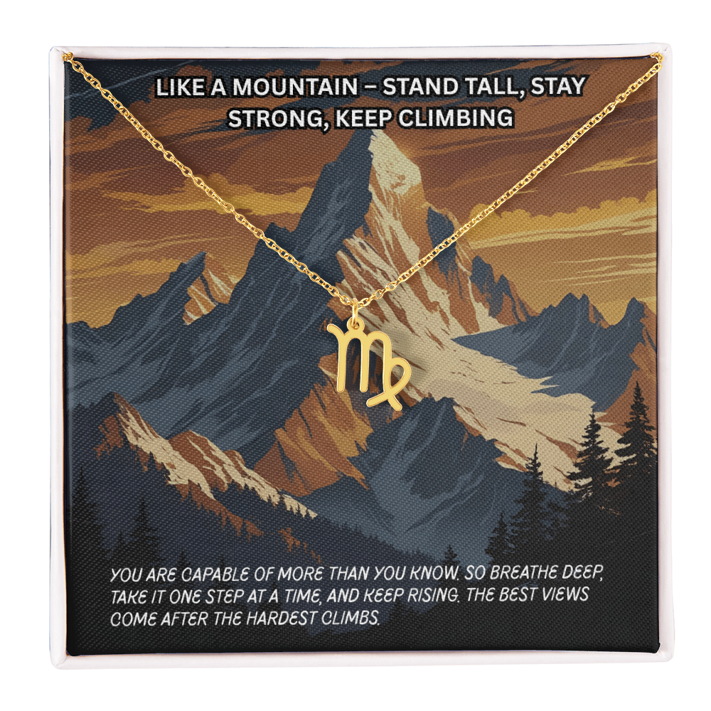 Motivation(Mountain) -Zodiac Symbol Necklace ShineOn Fulfillment