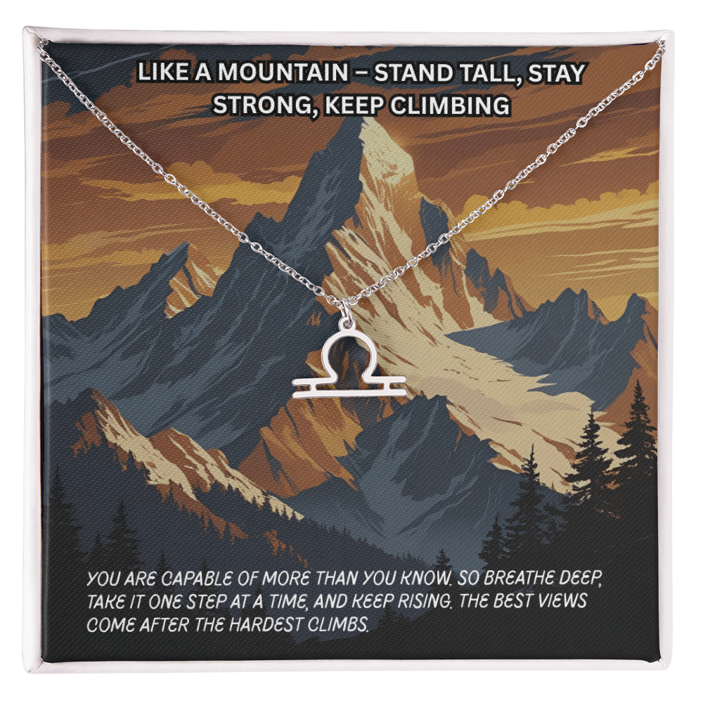 Motivation(Mountain) -Zodiac Symbol Necklace ShineOn Fulfillment