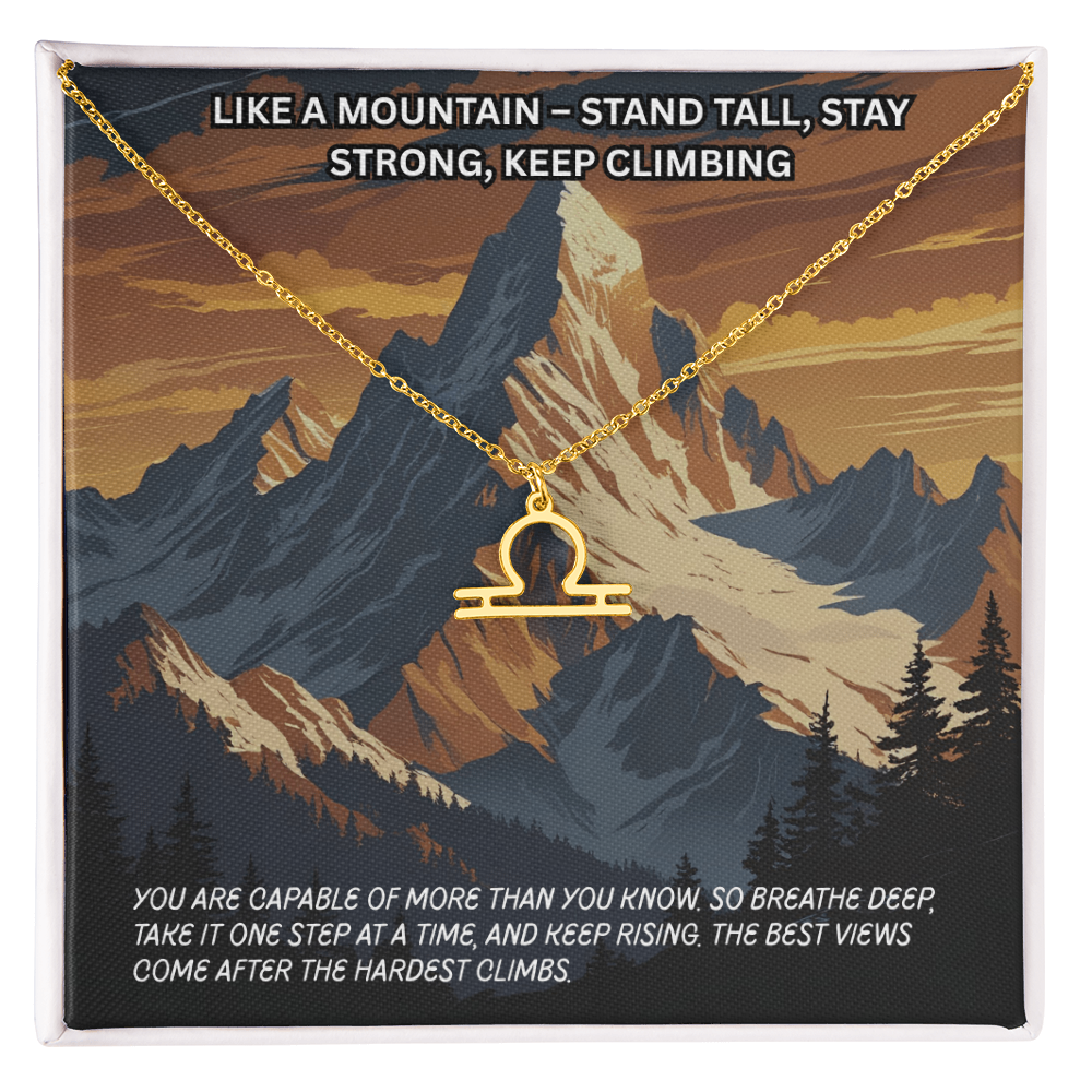 Motivation(Mountain) -Zodiac Symbol Necklace ShineOn Fulfillment