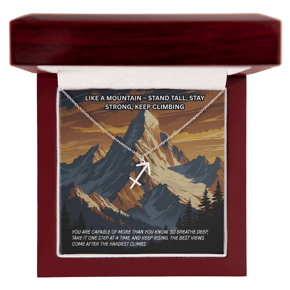 Motivation(Mountain) -Zodiac Symbol Necklace ShineOn Fulfillment