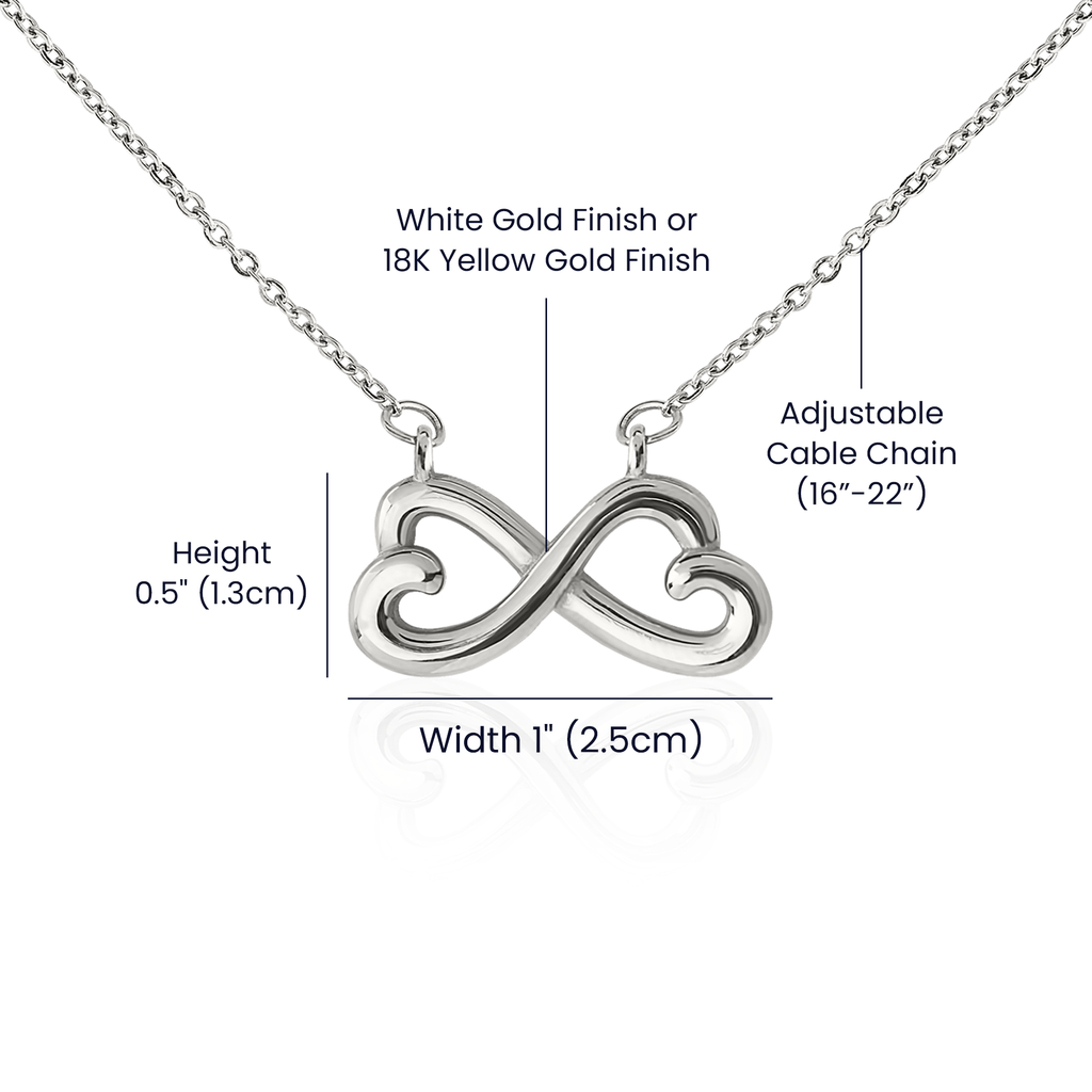 For Wife-Eternal Embrace: The Infinity Love Necklace ShineOn Fulfillment