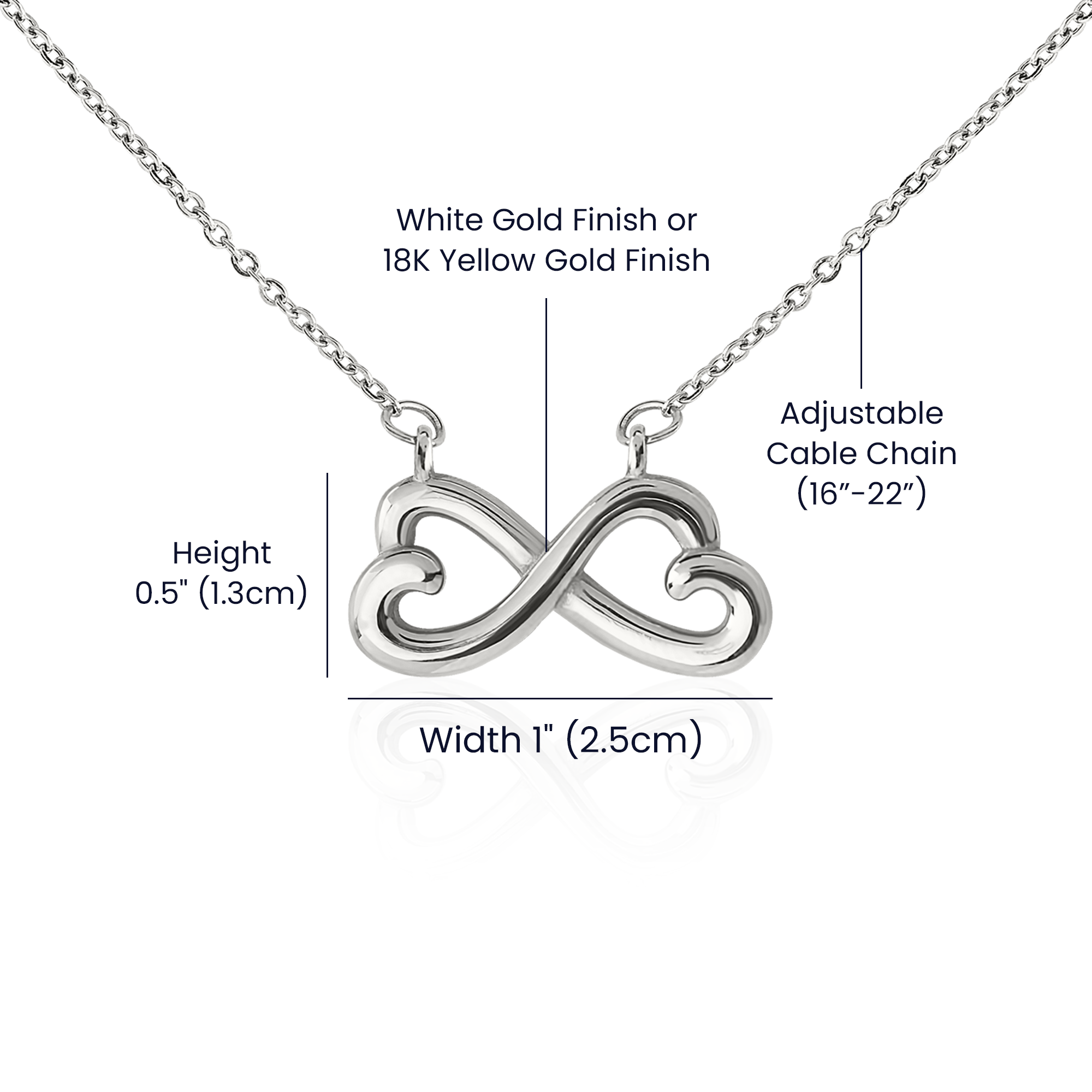 For Wife-Eternal Embrace: The Infinity Love Necklace ShineOn Fulfillment