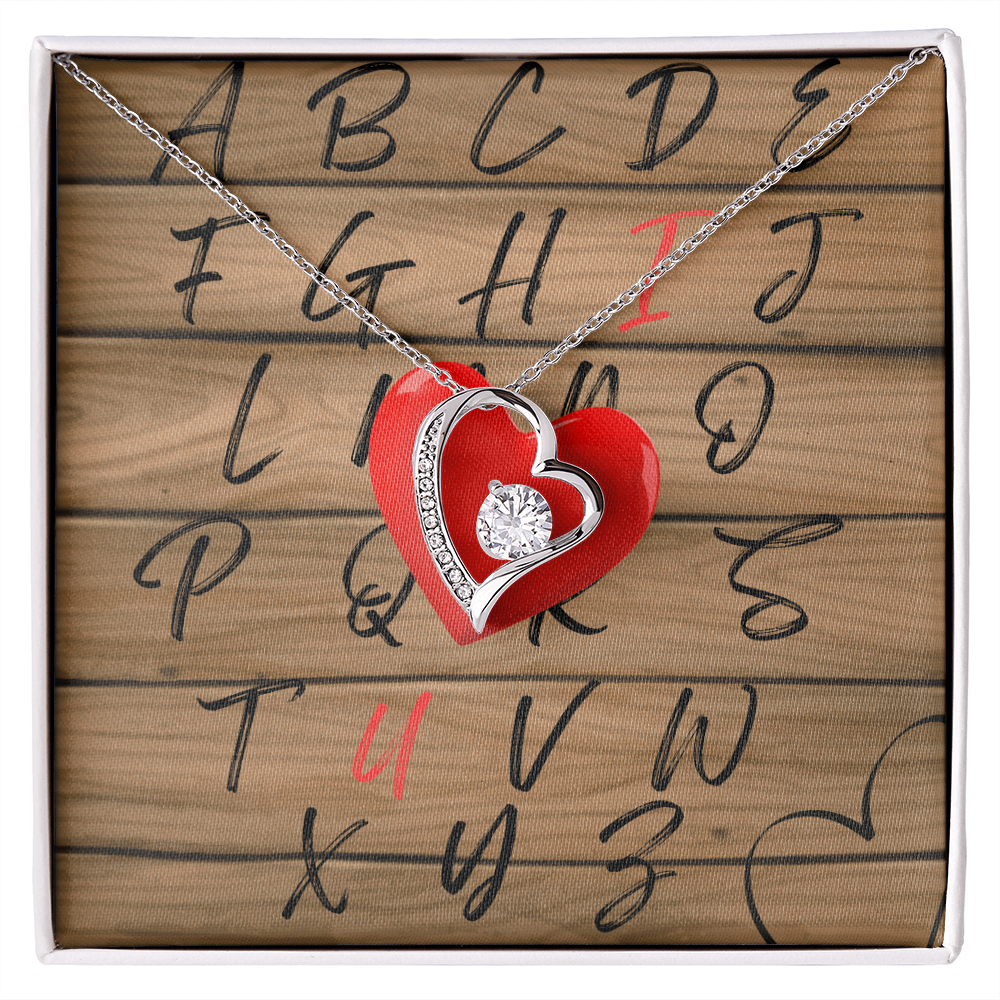 I Love YOU (AtoZ) -Forever Love Necklace ShineOn Fulfillment