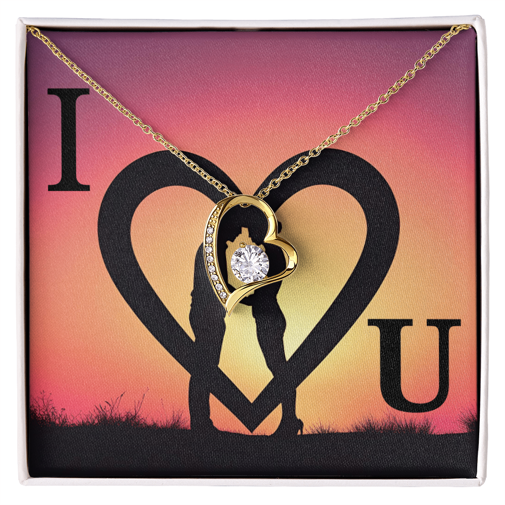 I love you(Sunset) - Forever Love Necklace ShineOn Fulfillment