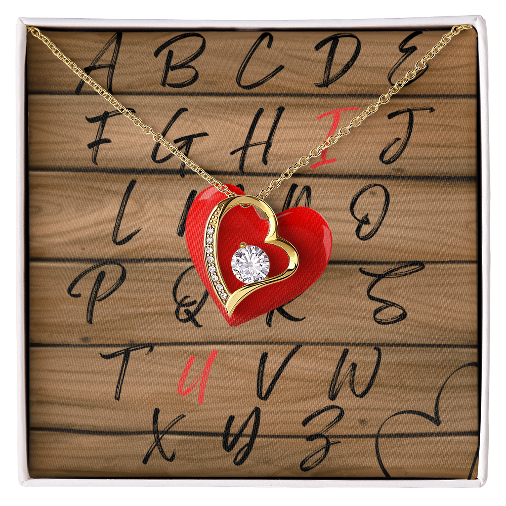 I Love YOU (AtoZ) -Forever Love Necklace ShineOn Fulfillment