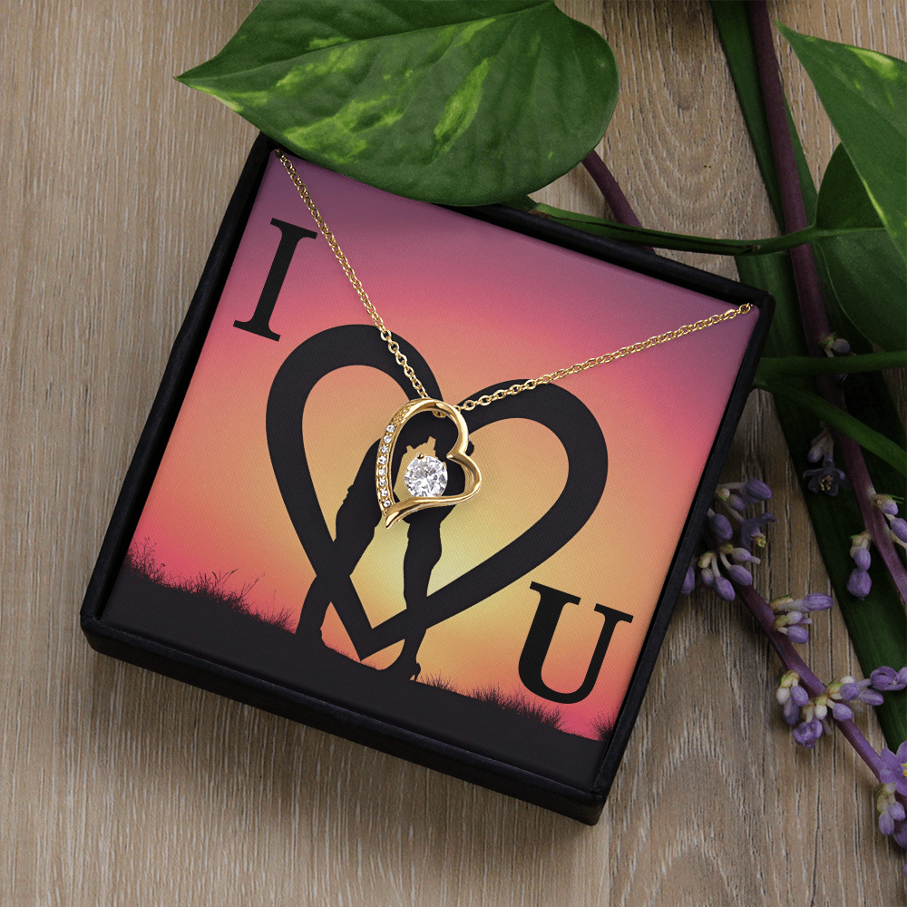 I love you(Sunset) - Forever Love Necklace ShineOn Fulfillment
