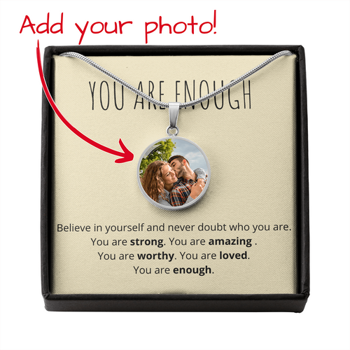 Anyone (Motivation) - Buyer Upload Circle Necklace ShineOn Fulfillment
