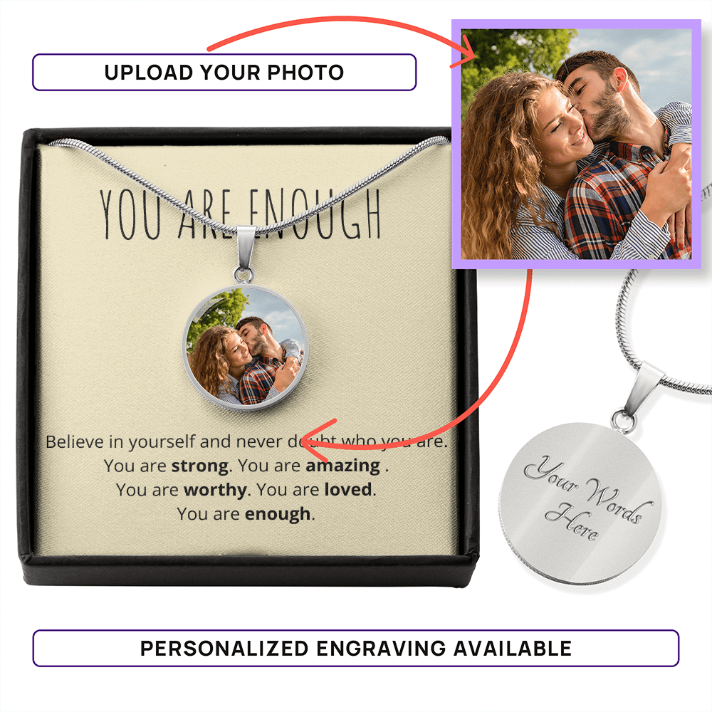 Anyone (Motivation) - Buyer Upload Circle Necklace ShineOn Fulfillment
